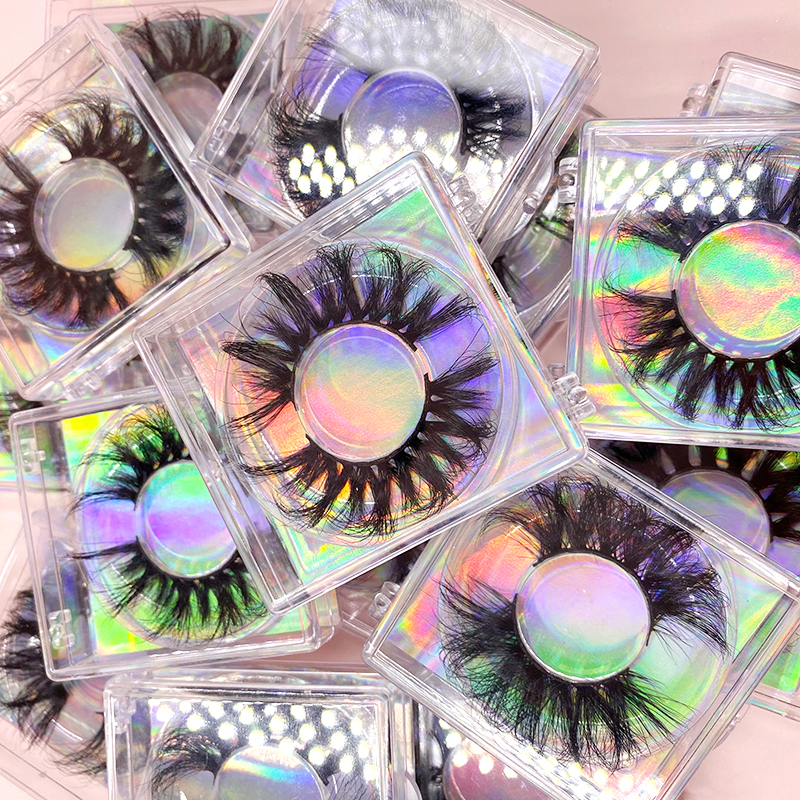 Luxury Thick 25mm Real Mink Lashes for Makeup